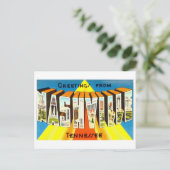 テネシー州ナッシュビルからのヴィンテージの挨拶 ポストカード (スタンド正面)