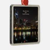 テネシー州ナッシュビルから聖降誕祭お目出度う メタルオーナメント (右)