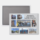 テネシー州ナッシュビルで見る場所 マグネット (正面/裏面)