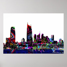 テネシー州ナッシュビルのグラフィティ ポスター