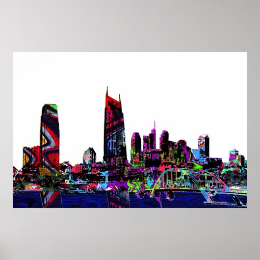 テネシー州ナッシュビルのグラフィティ ポスター (正面)