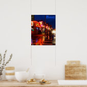 テネシー州ナッシュビルのブロードウェイの灯り – ポスター (キッチン)