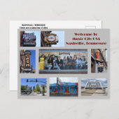 テネシー州ナッシュビルのポストカードで見るサイト シーズンポストカード (正面/裏面)