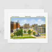 テネシー州ナッシュビルのメモリアルスクエア ポストカード (正面/裏面)