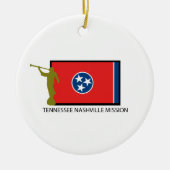 テネシー州ナッシュビルの代表団LDS CTR セラミックオーナメント (正面)
