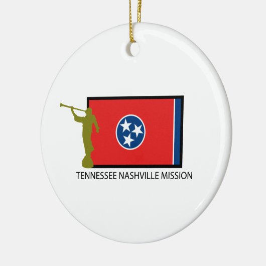テネシー州ナッシュビルの代表団LDS CTR セラミックオーナメント (左)