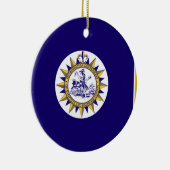 テネシー州ナッシュビル国旗のセラミックオーナメント セラミックオーナメント (右)