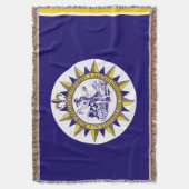 テネシー州ナッシュビル国旗のブランケット スローブランケット (正面縦)