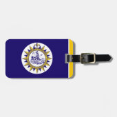 テネシー州ナッシュビル国旗のラゲージタグ ラゲッジタグ (正面横)