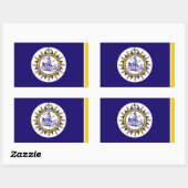 テネシー州ナッシュビル国旗 長方形シール (シート)