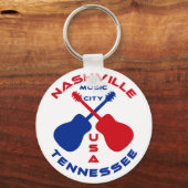 テネシー州ナッシュビル音楽都市USA キーホルダー (正面)