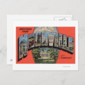 テネシー州ナッシュビル – 大文字場面2 ポストカード (正面/裏面)