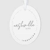 テネシー州ナッシュビルTN旅行統一された州 オーナメント (正面)