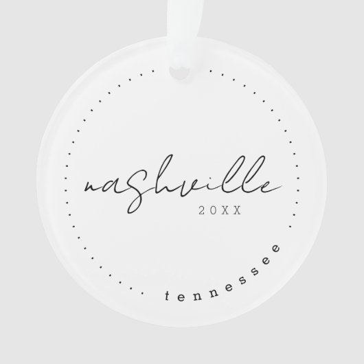 テネシー州ナッシュビルTN旅行統一された州 オーナメント (正面)