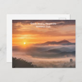 テネシー州ノックスビルから見たスモーク山脈 ポストカード (正面/裏面)