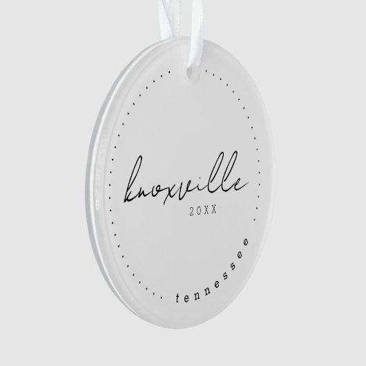 テネシー州ノックスビル旅行統一された州シンプル オーナメント (正面)