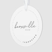 テネシー州ノックスビル旅行統一された州シンプル オーナメント (正面)