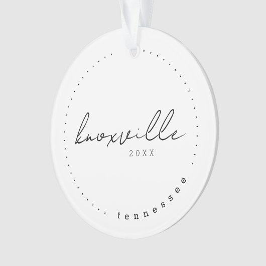 テネシー州ノックスビル旅行統一された州シンプル オーナメント (正面)