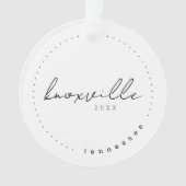 テネシー州ノックスビル旅行統一された州シンプル オーナメント (正面)