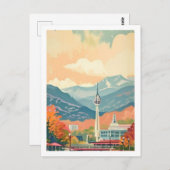 テネシー州ノックスビル絵を描の水彩画 ポストカード (正面/裏面)