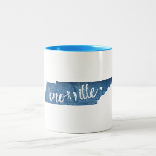 テネシー州ノックスビル ツートーンマグカップ (中央)