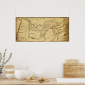 テネシー州パノラママップテネシー ポスター (キッチン)