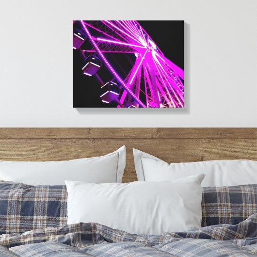 テネシー州ピジョンフォージの島のスカイホイール キャンバスプリント (インサイチュ (寝室))