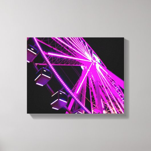 テネシー州ピジョンフォージの島のスカイホイール キャンバスプリント (正面)