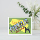 テネシー州フランクリンヴィンテージビッグレター ポストカード (スタンド正面)