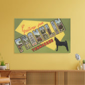 テネシー州フランクリン – Large Letter Scenes キャンバスプリント (インサイチュ (リビング))