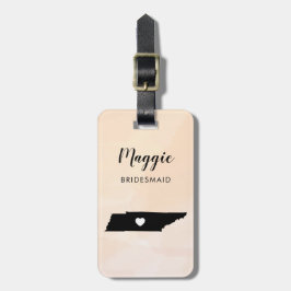 テネシー州マップ 荷物タグ ウェディングパーティー歓迎 ラゲッジタグ