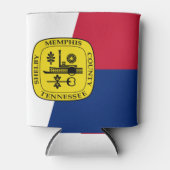 テネシー州メンフィス国旗のクーラーボックス 缶クーラー (正面)