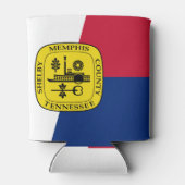 テネシー州メンフィス国旗のクーラーボックス 缶クーラー (裏面)