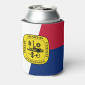 テネシー州メンフィス国旗のクーラーボックス 缶クーラー (缶裏面)