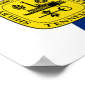 テネシー州メンフィス国旗のポスター ポスター (角)