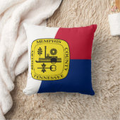 テネシー州メンフィス国旗の装飾用クッション クッション (ブランケット)