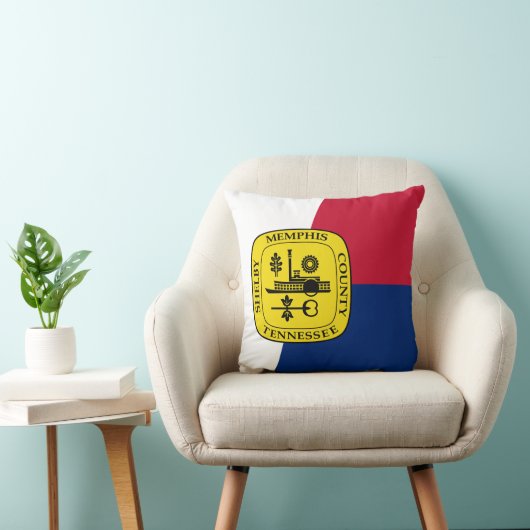 テネシー州メンフィス国旗の装飾用クッション クッション (椅子)