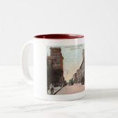 テネシー州メンフィス州メインセントヴィンテージスタイル ツートーンマグカップ (正面左)