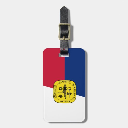 テネシー州メンフィス州旗ラゲージタグ ラゲッジタグ (正面縦)