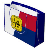 テネシー州メンフィス州旗抱き枕 ラージペーパーバッグ (裏面アングル)