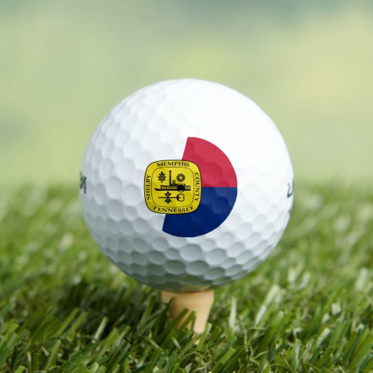 テネシー州メンフィス州旗 ゴルフボール (インサイチュ 木)