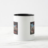 テネシー州メンフィス – 大きな文字のシーン マグカップ (中央)