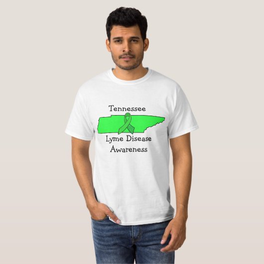 テネシー州ライム病啓発Tシャツ Tシャツ (正面フル)