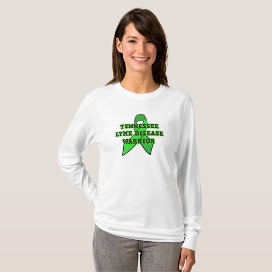テネシー州ライム病戦士Tシャツ Tシャツ (正面フル)