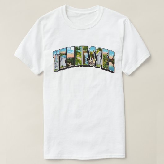 テネシー州ヴィンテージグリーティングTシャツ Tシャツ (デザイン正面)