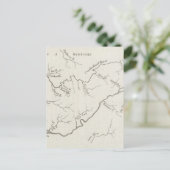 テネシー州政府の地図 ポストカード (スタンド正面)