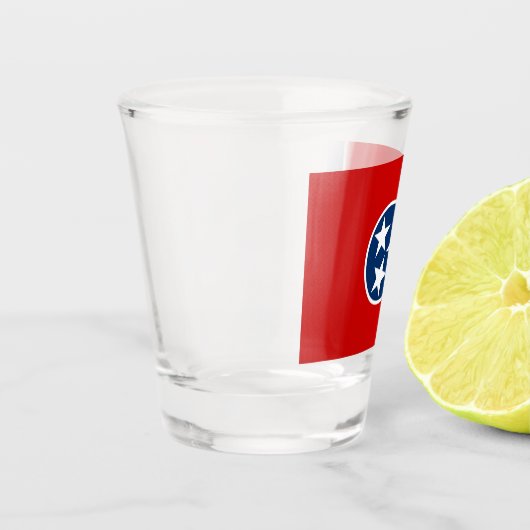 テネシー州旗と愛国的なショットグラス ショットグラス (左)