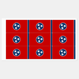 テネシー州旗のある愛国的なラベル州 ラベル