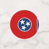 テネシー州旗を持つテーブル紙吹雪 コンフェッティ (スモール正面)