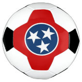 テネシー州旗を持つ愛国的なサッカーボール サッカーボール (回転)
